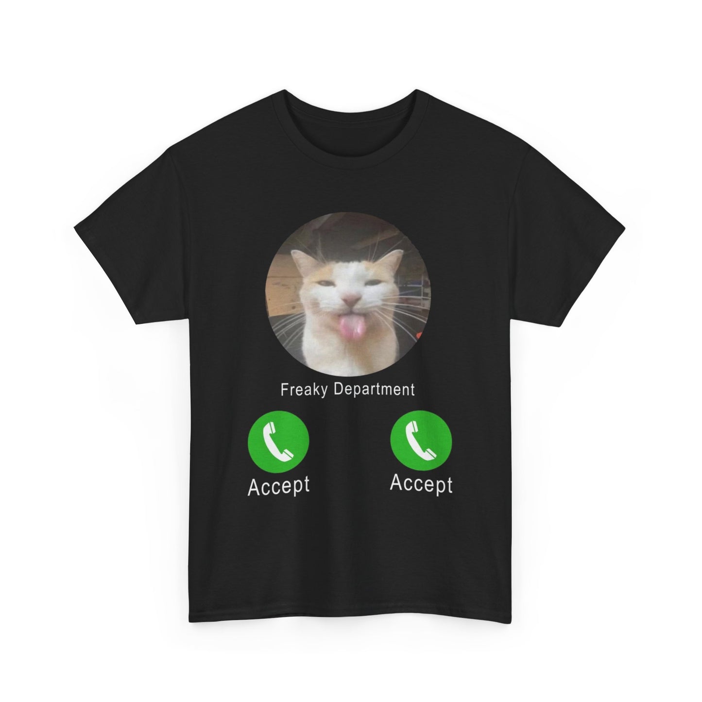 Freaky Department Funny Cat Meme Shirt – Hilarious Kitty Graphic Tee for Men & Women