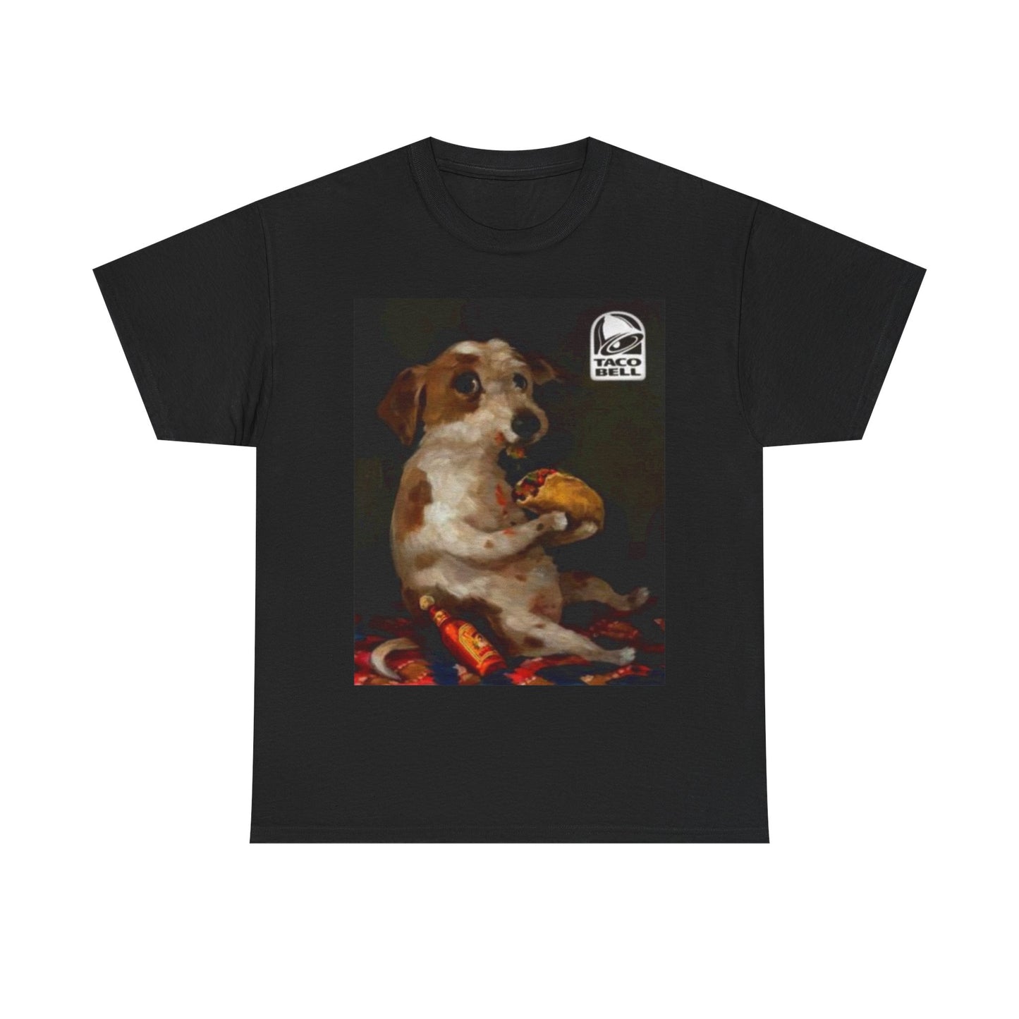 Dog Chilling With Taco Be*l Funny Meme Shirt