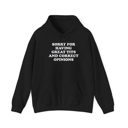 SORRY FOR HAVING GREAT BITS AND CORRECT OPINIONS HOODIE