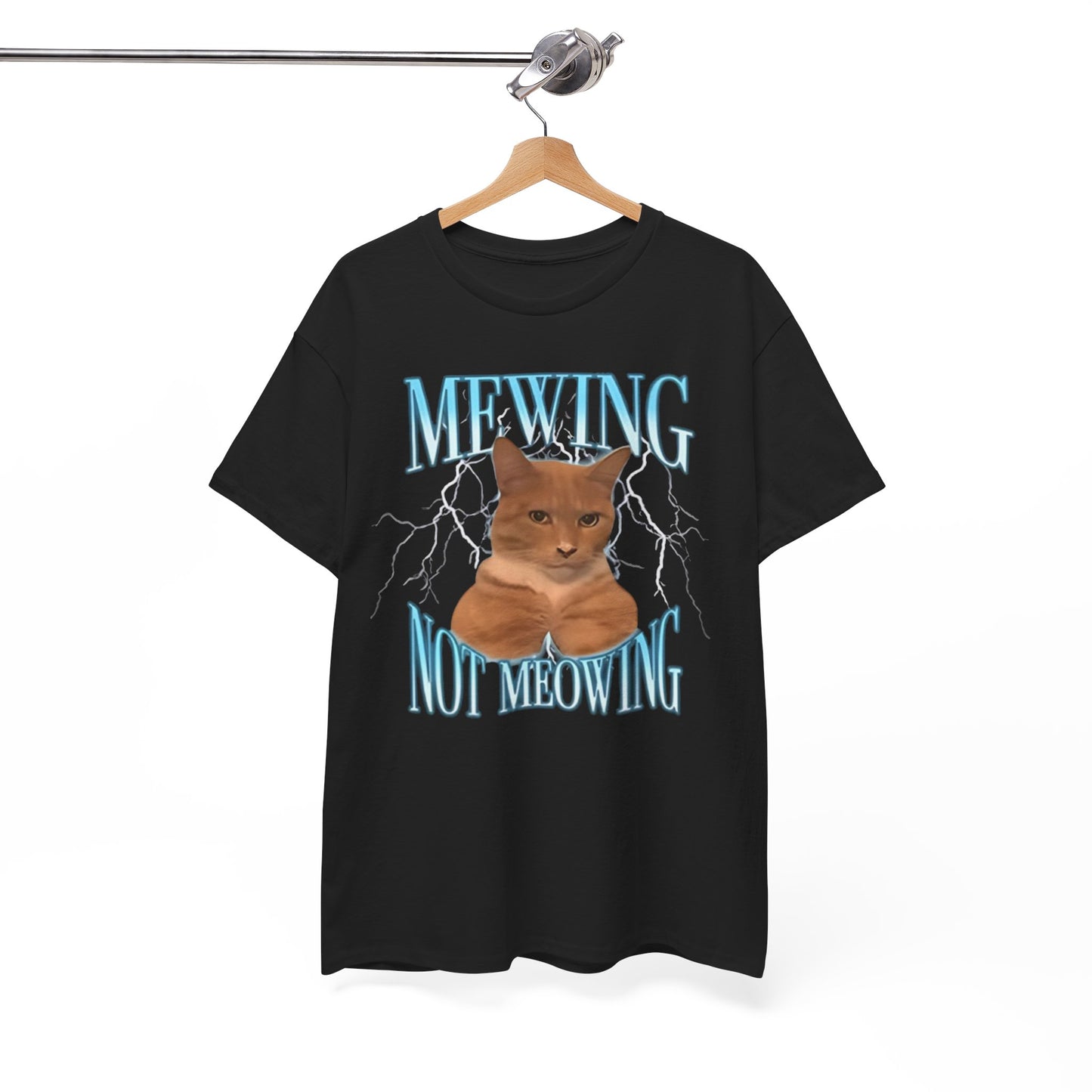 Mewing Not Meowing Funny Shirt