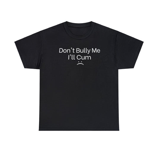 Dont bully me ill cum shirt