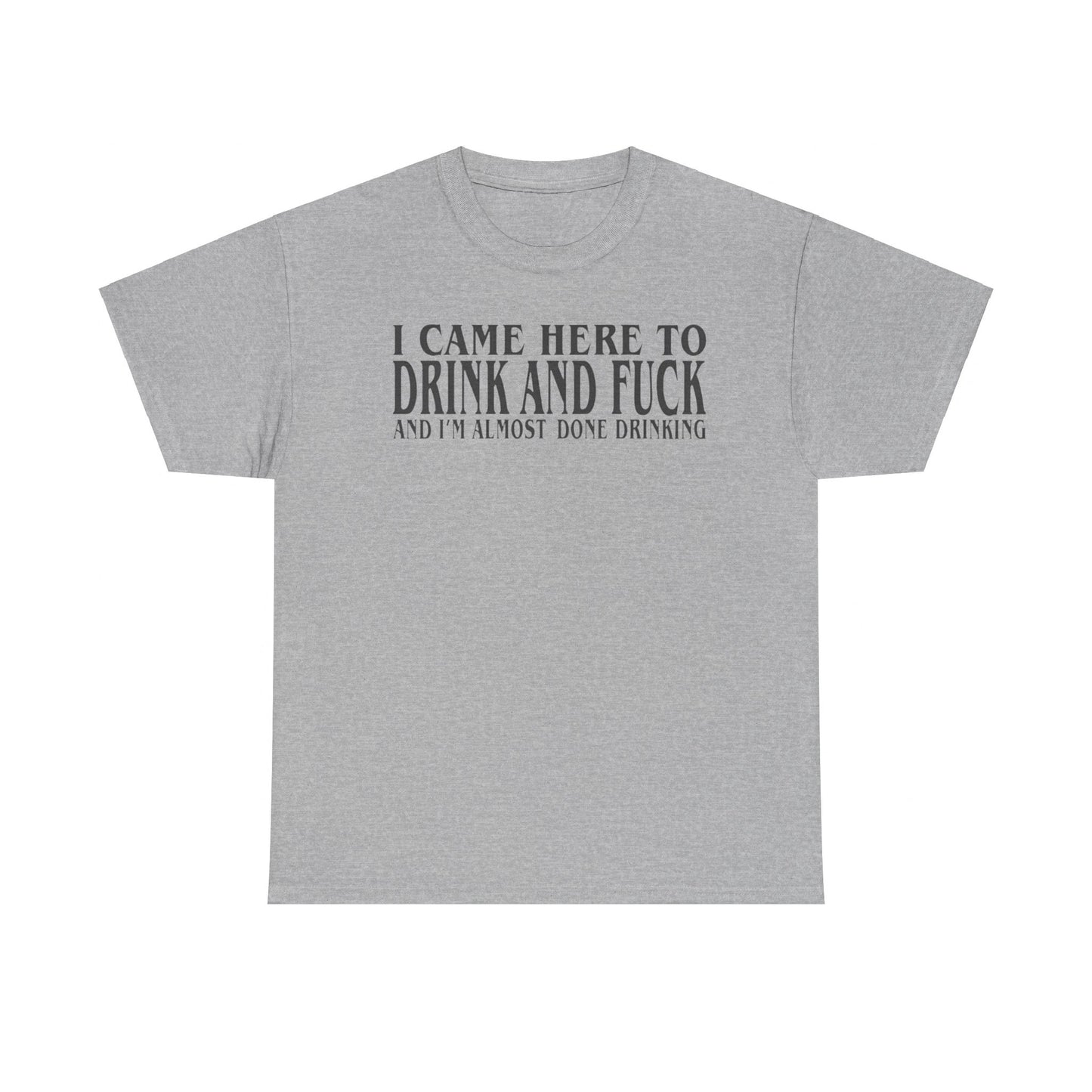 I Came Here To Drink And Fuck And Im Almost Done Drinking Shirt