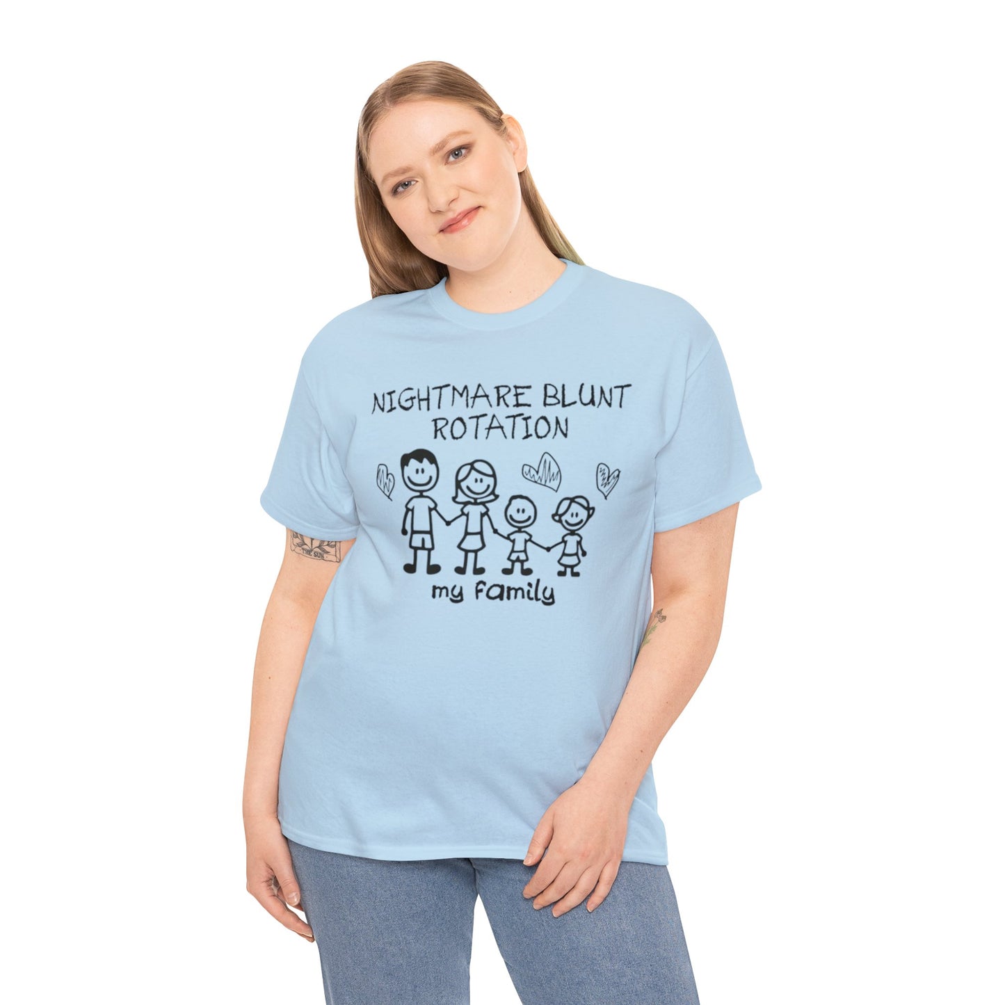 Funny Meme TShirt - NIGHTMARE BLUNT ROTATION