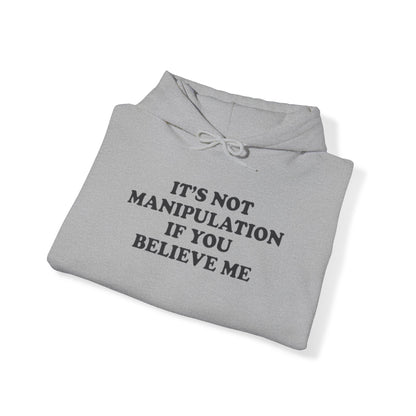 IT'S NOT MANIPULATION IF YOU BELIEVE ME HOODIE