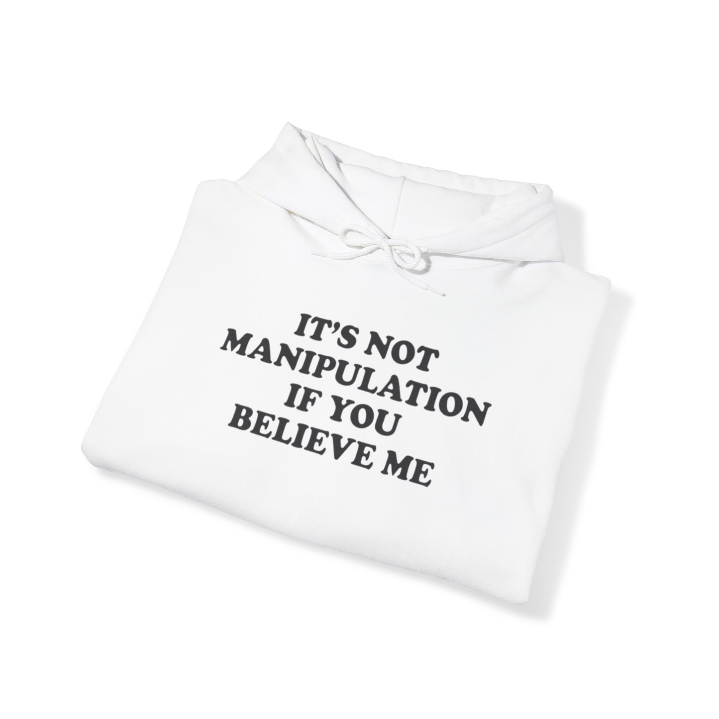 IT'S NOT MANIPULATION IF YOU BELIEVE ME HOODIE