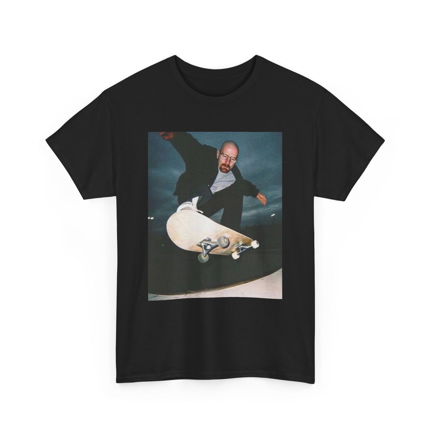 Breaking bad walter white skateboarding funny shirt