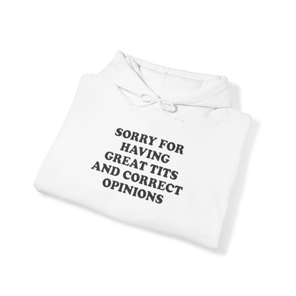 SORRY FOR HAVING GREAT BITS AND CORRECT OPINIONS HOODIE