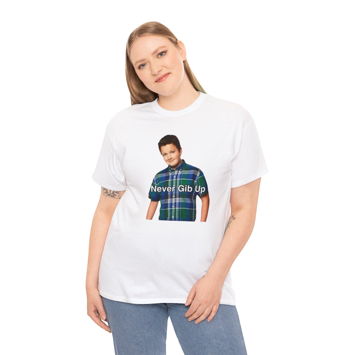 Never Gib Up / Gibby iCarly Joke Funny Shirt