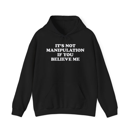 IT'S NOT MANIPULATION IF YOU BELIEVE ME HOODIE