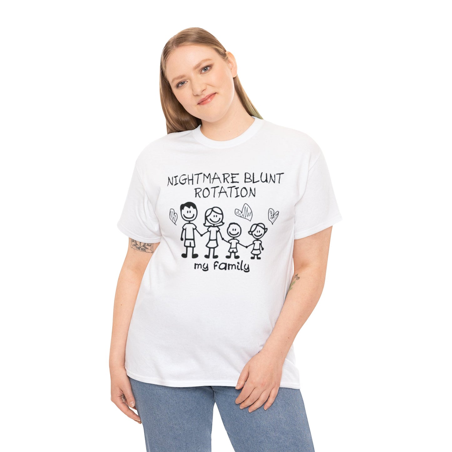 Funny Meme TShirt - NIGHTMARE BLUNT ROTATION