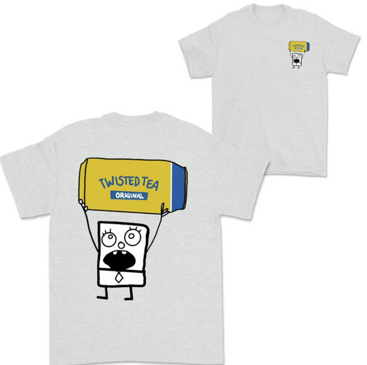 Doodlebob Twisted Tea 2 Sided Shirt Funny Drinking Shirt