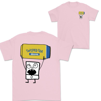 Doodlebob Twisted Tea 2 Sided Shirt Funny Drinking Shirt